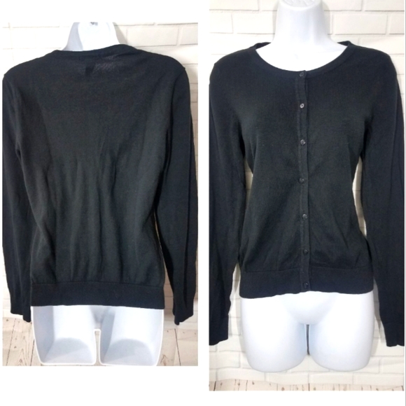 H&M Black Button Down Cardigan Sweater - Picture 1 of 8